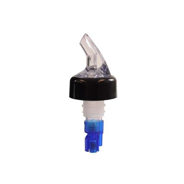 Thunder Group PLPR088C, 0.9 Oz Plastic Blue Measured Pourer With Collar, DZ