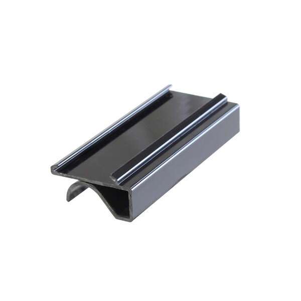 - PLSL113BK, 3" Snap-Under Plastic Shelf Label, Black, 4/Pack