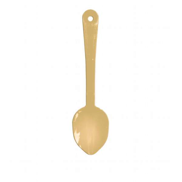 Thunder Group PLSS111BG, 11-Inch Polycarbonate Solid Serving Spoon, Beige, 12/CS