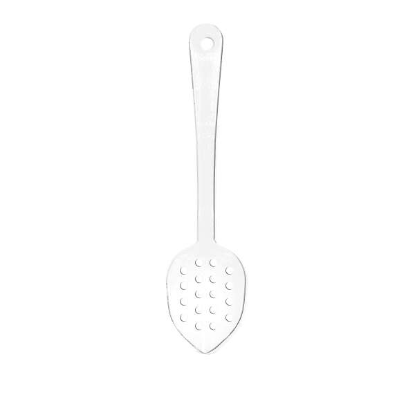 - PLSS113CL, 11-Inch Polycarbonate Perforated Serving Spoon, Clear, 12/CS