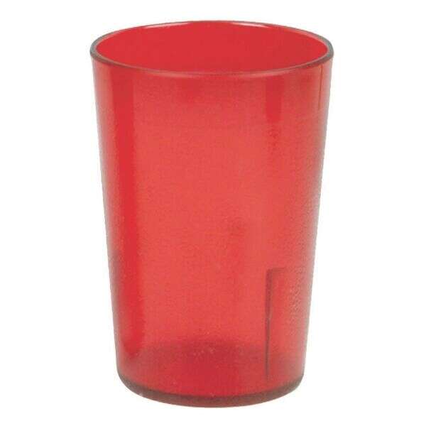 Thunder Group PLTHTB008R, 8 oz Red Plastic Tumbler, 12/CS