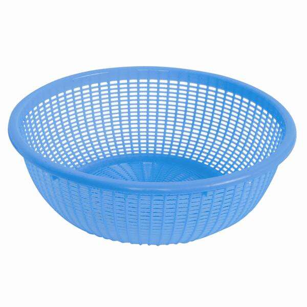- PLWB003, 10-Inch Round Plastic Colander without Handles, Blue