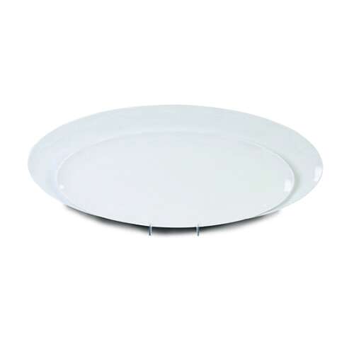 - RF2024W 24 x 10 Inch Western Black Pearl Melamine Rectangular White Platter, EA
