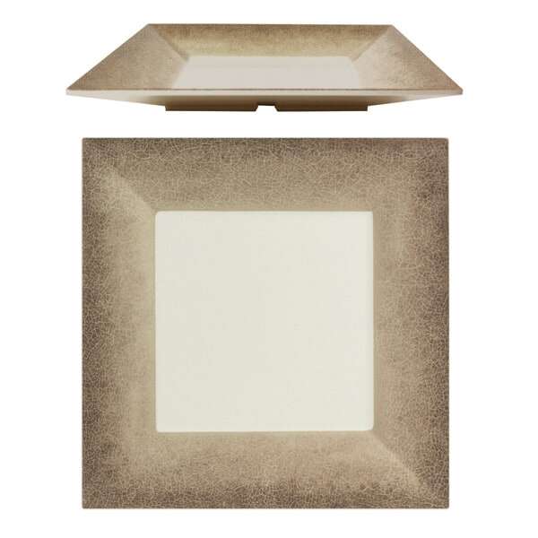 Thunder Group SD3208J 8 Inch Western Jazz Melamine Square Plate, EA