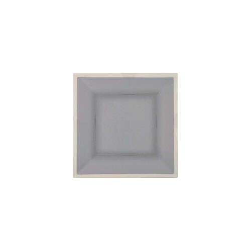 Thunder Group SD3210H 10 Inch Western Graham Gray Melamine Square Plate, EA