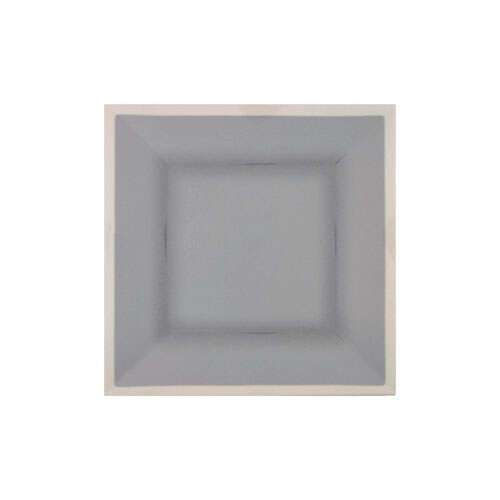 Thunder Group SD3214H 14 Inch Western Graham Gray Melamine Square Plate, EA