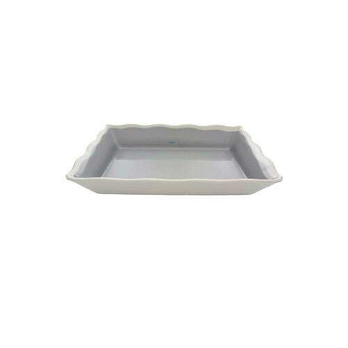 Thunder Group SD3314H 96 Oz (3 Qt) 13 3/4 x 9 1/2 Inch Western Graham Gray Melamine Rectangular Tray, EA