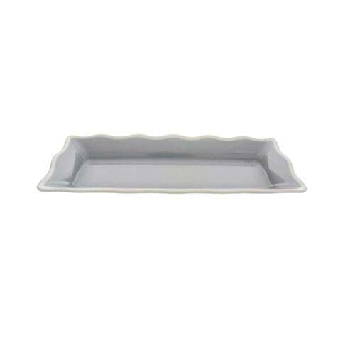 Thunder Group SD3318H 58 Oz (1 4/5 Qt) 17 1/2 x 6 3/4 Inch Western Graham Gray Melamine Rectangular Tray, EA