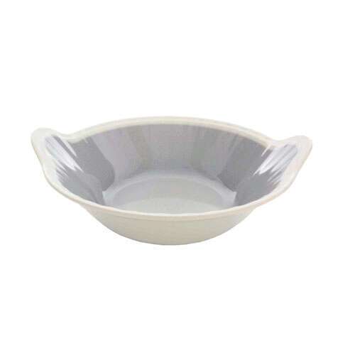 Thunder Group SD5612H 64 Oz (2 Qt) 12 1/2 x 3 Inch Deep Western Graham Gray Melamine Round Bowl, EA