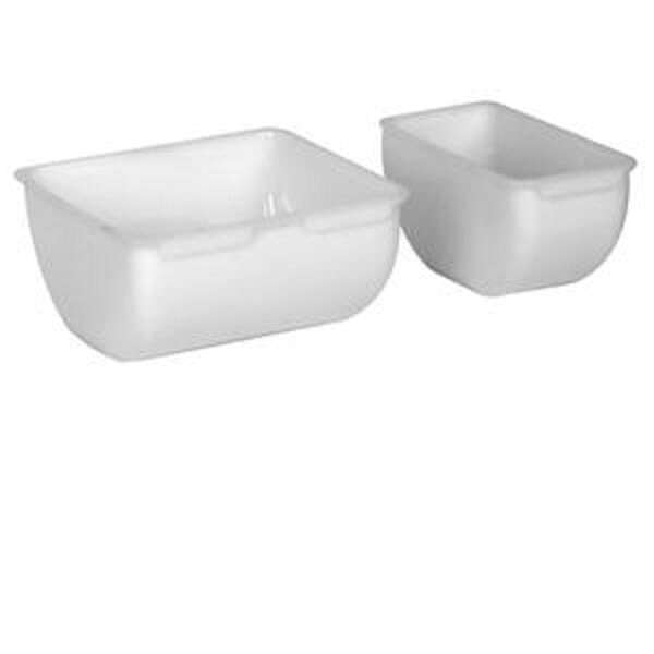 - SLINS002 1-Pint Plastic Condiment Replacement Insets, White