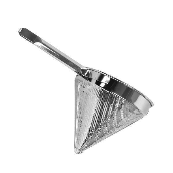 Thunder Group SLKCP008, 8-Inch Stainless Steel China Cap Strainer, Coarse Mesh