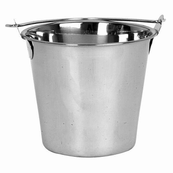 - SLPAL006, 6-Quart Stainless Steel Pail Balti