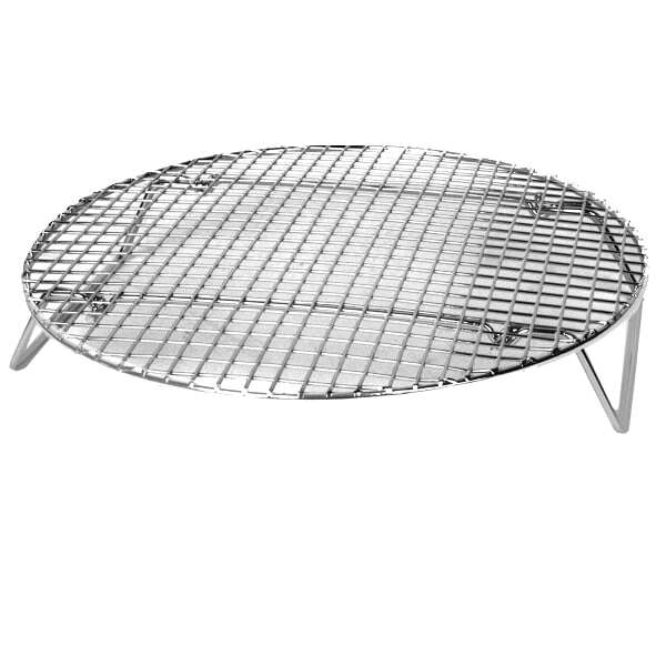 - SLRACK1234, 12.75-Inch Nickel Plated Round Steamer