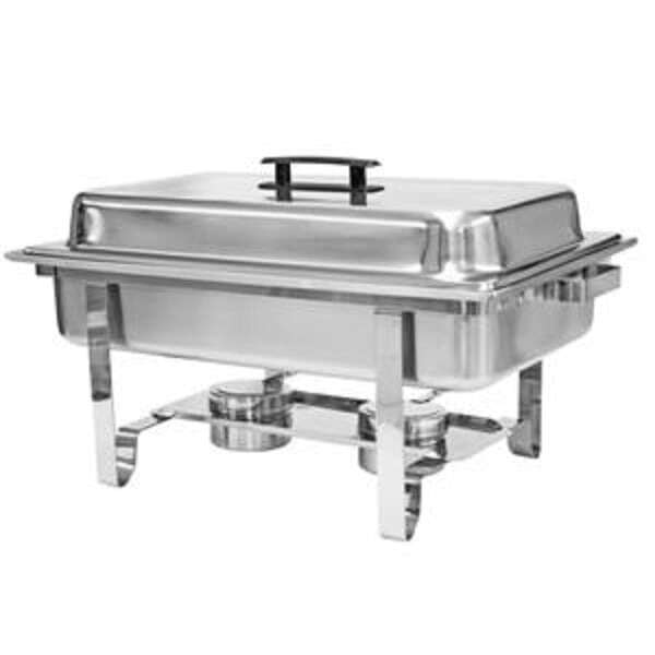 Thunder Group SLRCF001, 8-Quart Stainless Steel Full Size Welded Chafer Set