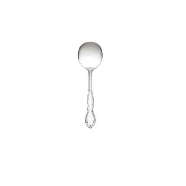 Thunder Group SLSF113, Sunflower Heavyweight Bouillon Spoon, 420 Stainless Steel, Mirror Finish, DZ