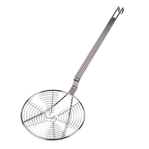 Thunder Group SLSKS007, 7-Inch Nickel Plated Steel Spiral Wire Skimmer