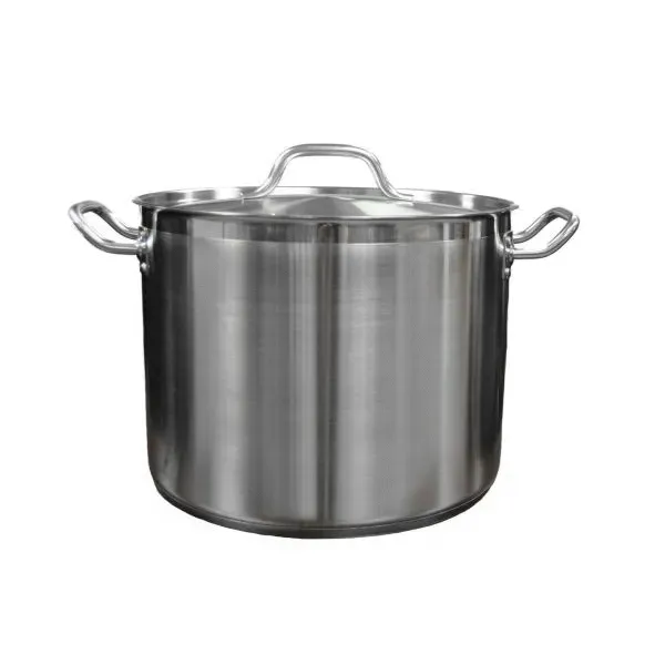 - SLSPS4024, 24 Qt 18/8 Stainless Stock Pot with Lid