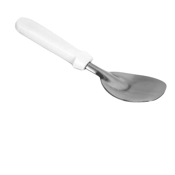 - SLTHCS001, Stainless Steel Ice Cream Spade, Coated Handle, White