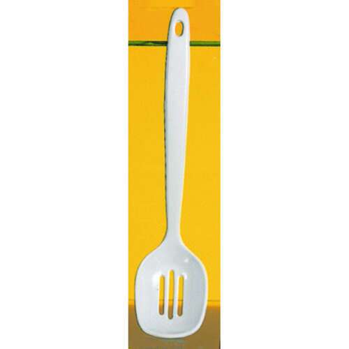 Thunder Group W7103 12-Inch Western Melamine White Slotted Spoon, DZ