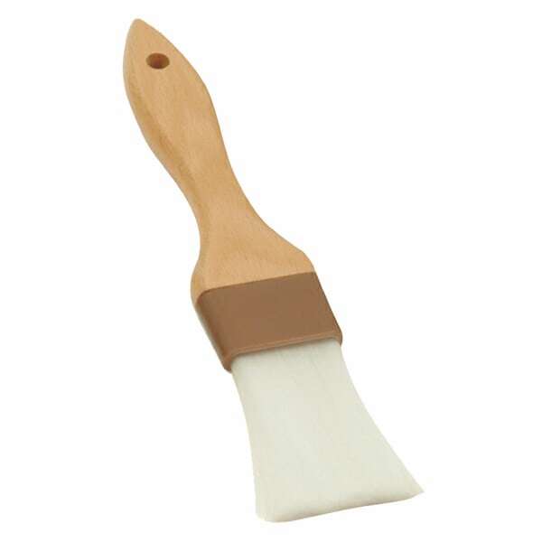 Thunder Group WDPB003N, 2-Inch Wooden Pastry Brush Flat Nylon Bristle