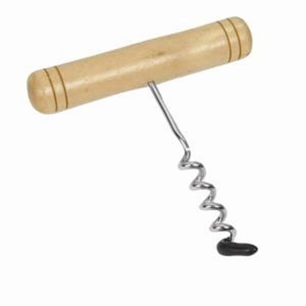 Thunder Group WDW06768, Stainless Steel Cork Screw with Wooden Handle