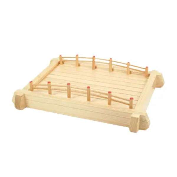 - WOBR43, 17x13.375x4-inch Wooden Sushi Bridge, EA