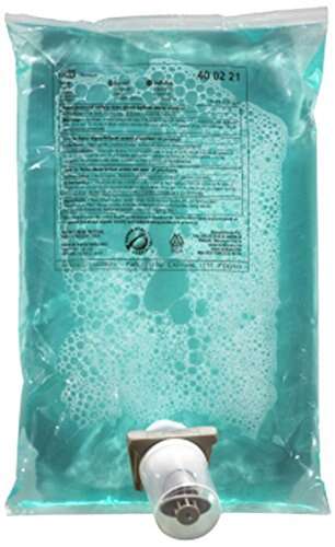 Tork 400221, 37.2 Oz Premium Foam Soap Lotion with Moisturizers, Blue, 4/Cs