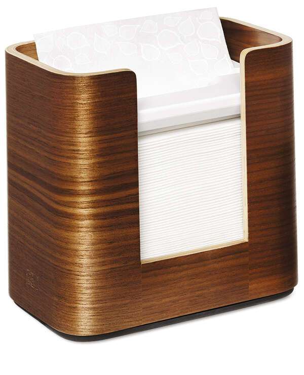 Tork 72900, Walnut Wood Tork Napkin Holder