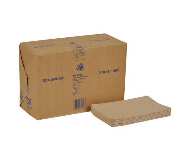 Tork DX906E 1-Ply Universal Interfold Xpressnap Dispenser Napkin, Natural, 6000/CS, EPA, ECOLOGO, Green Seal, BPI
