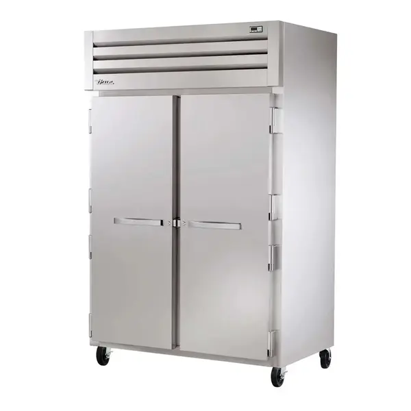 True Refrigeration True STR2F-2S-HC, 52.63-Inch 56.0 cu. ft. Top Mounted 2 Section Solid Door Reach-In Freezer