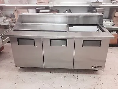 True TSSU-72-30M-B-ST Mega Top Solid Door Sandwich/Salad Food Prep Table