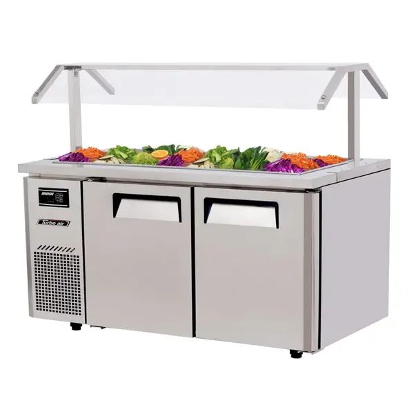 Turbo Air JBT-60-N 2 Solid Doors Buffet Table, Side Mount