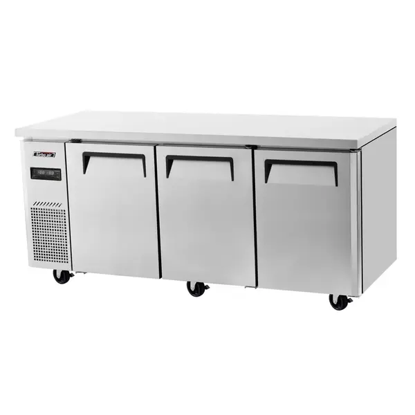 Turbo Air JURF-72-N 3 Solid Doors Undercounter Dual Temp, Side Mount