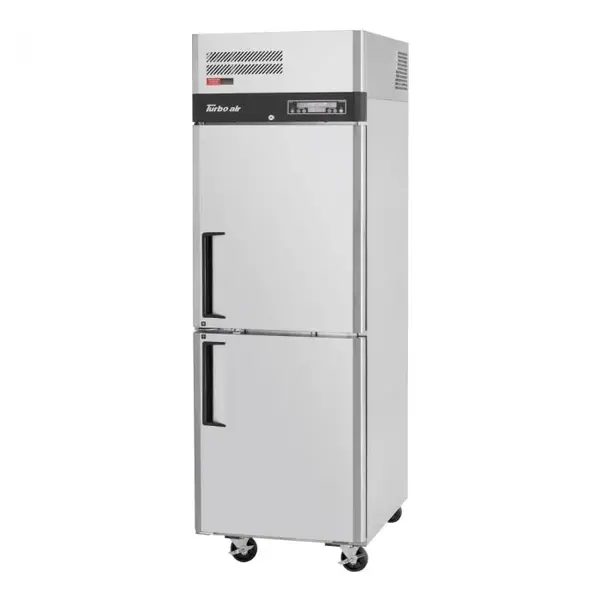 Turbo Air M3RF19-2-N 2 Solid Half-Doors Dual Temp, Top Mount Reach-In Refrigerator & Reach-In Freezer