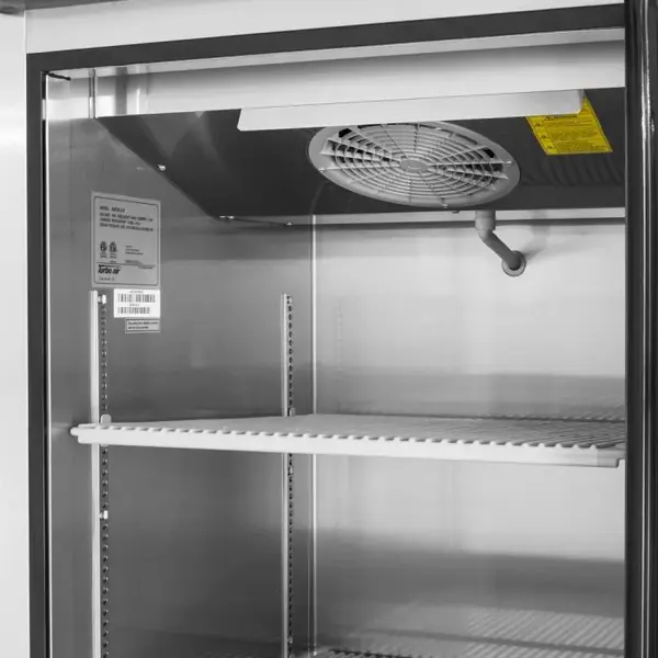 Turbo Air M3RF19-2-N 2 Solid Half-Doors Dual Temp, Top Mount Reach-In Refrigerator & Reach-In Freezer
