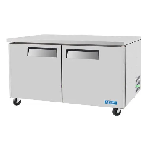 Turbo Air MUR-60-N 2 Solid Doors Undercounter Refrigerator