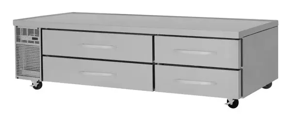 Turbo Air PRCBE-96F-N, 4 Drawers 96-inch SS Chef Base Freezer