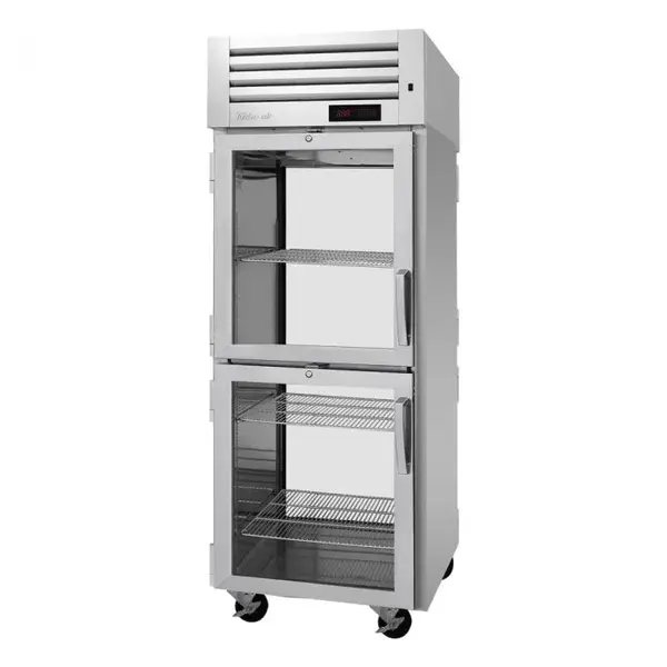 Turbo Air PRO-26-2H-G-PT-L 4 Glass Half Doors Pass-Thru, Heated Cabinet, Left-Hinged, 26.2 Cu.Ft.