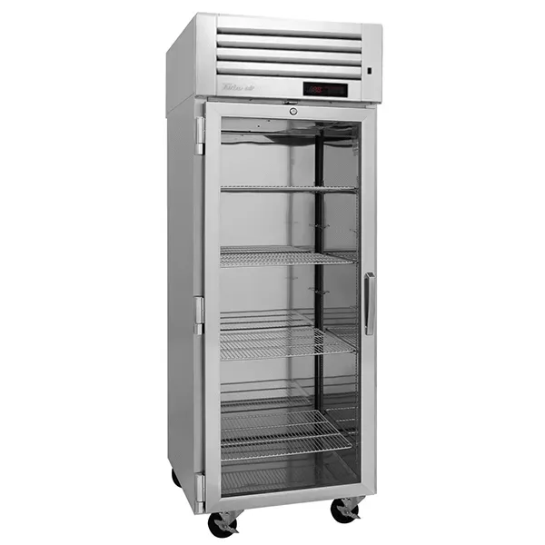 Turbo Air PRO-26H-GS-PT 1 Glass and 1 Solid Door Pass-Thru Heated Cabinet, Left-Hinged, 26.2 Cu.Ft.
