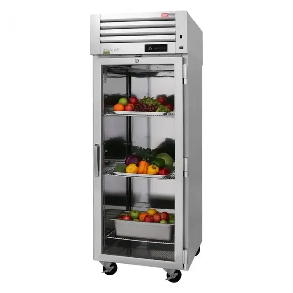 Turbo Air PRO-26R-GS-PT-N-L 1 Glass Front Door, 1 Solid Back Door Pass-Thru, Top Mount Refrigerator