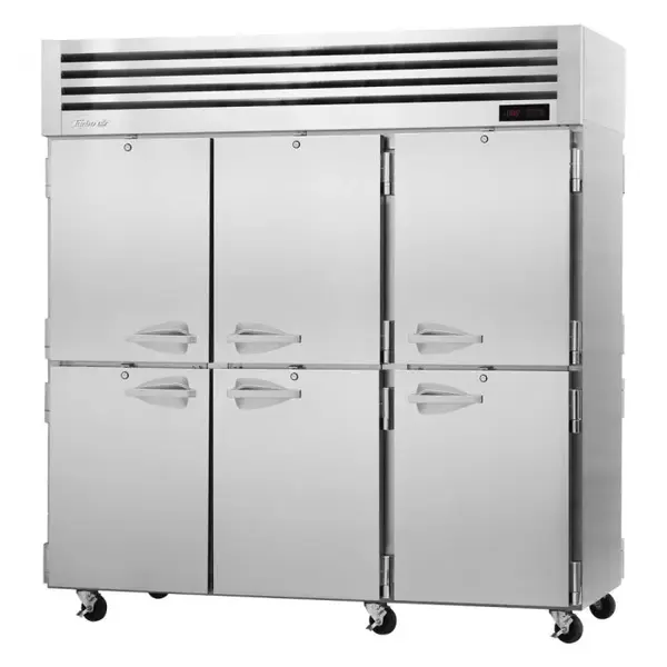 Turbo Air PRO-77-6H-PT 12 Solid Half Doors Pass-Thru, Heated Cabinet