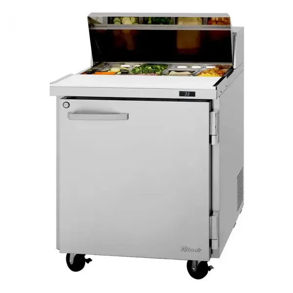 Turbo Air PST-28-N-L 1 Solid Door Sandwich/Salad Prep Table, Left-Hinged