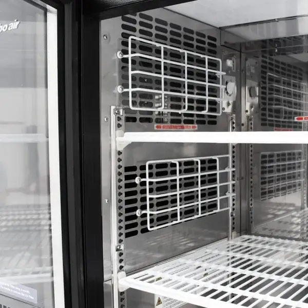 Turbo Air TBB-24-60SBD-N6 61-Inch 2 Solid Door Underbar Back Bar, Black Vinyl Exterior