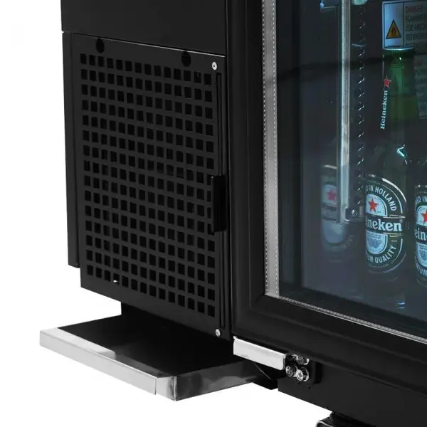 Turbo Air TBB-24-60SGD-N 61-Inch 2 Glass Door Underbar Back Bar, Black Vinyl Exterior