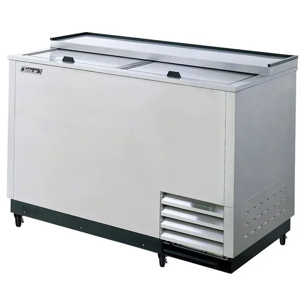 Turbo Air TBC-50SD-GF-N Underbar 2 Lids Stainless Steel Ext. Glass Chiller & Froster