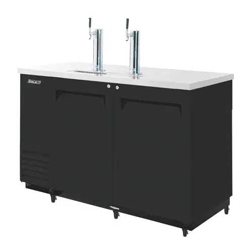 Turbo Air TBD-2SBD-N6 Underbar 2 Keg Beer Dispenser, Black Vinyl Ext.
