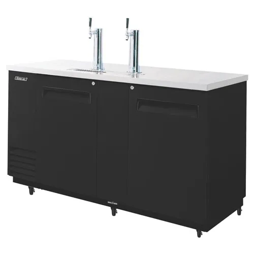 Turbo Air TBD-3SBD-N Underbar 3 Keg Beer Dispenser, Black Vinyl Ext.