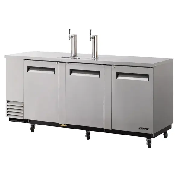Turbo Air TBD-4SDD-N Underbar 4 Keg Beer Dispenser, Stainless Steel Ext.