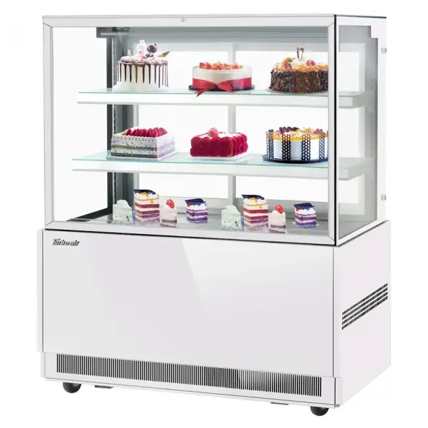 Turbo Air TBP48-54FN-W, 48-inch 3 Tiers White Refrigerated Bakery Case