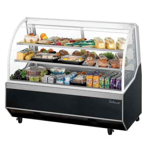 Turbo Air TD-5R, 60-inch Curved Glass Deli / Bakery Display Case, 12.7 Cu. Ft.